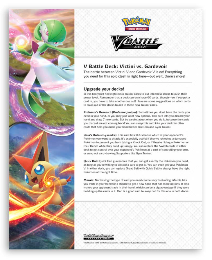 Sword & Shield: Battle Styles - V Battle Deck (Victini vs. Gardevoir) | GrognardGamesBatavia