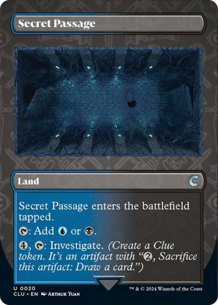 Secret Passage (Borderless) [Ravnica: Clue Edition] | GrognardGamesBatavia