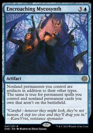 Encroaching Mycosynth (Promo Pack) [Phyrexia: All Will Be One Promos] | GrognardGamesBatavia