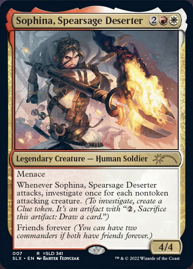 Sophina, Spearsage Deserter [Secret Lair: Universes Within] | GrognardGamesBatavia