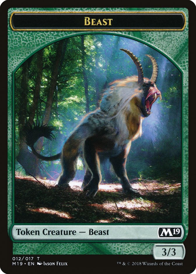 Beast Token [Core Set 2019 Tokens] | GrognardGamesBatavia