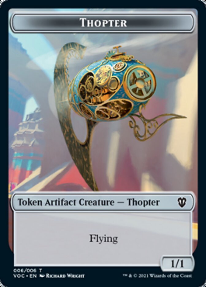 Spirit (003) // Thopter Double-Sided Token [Innistrad: Crimson Vow Commander Tokens] | GrognardGamesBatavia