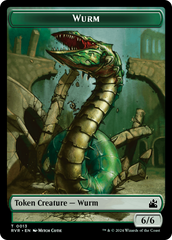 Goblin (0008) // Wurm Double-Sided Token [Ravnica Remastered Tokens] | GrognardGamesBatavia