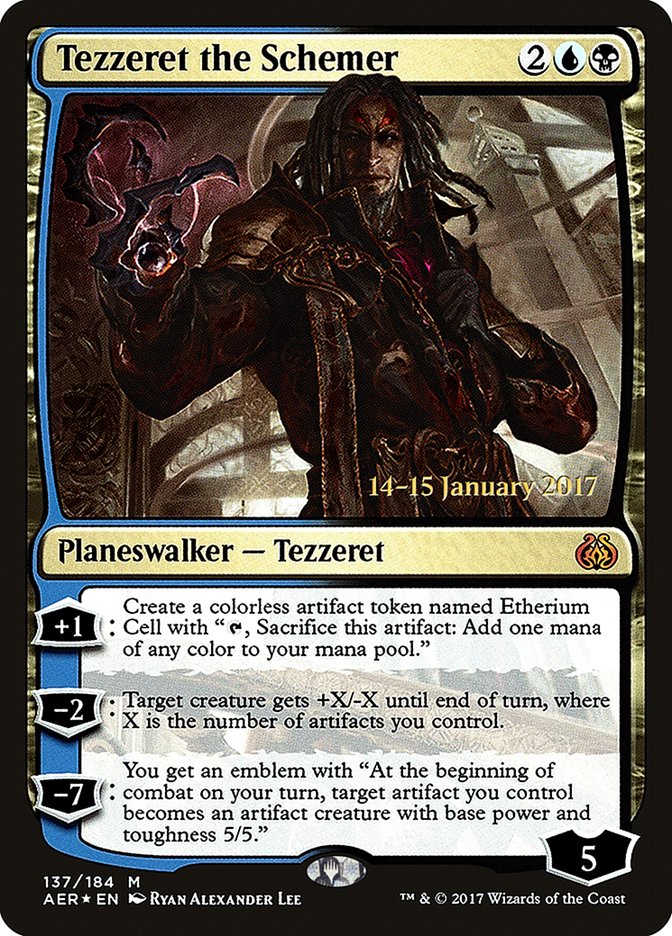 Tezzeret the Schemer [Aether Revolt Prerelease Promos] | GrognardGamesBatavia