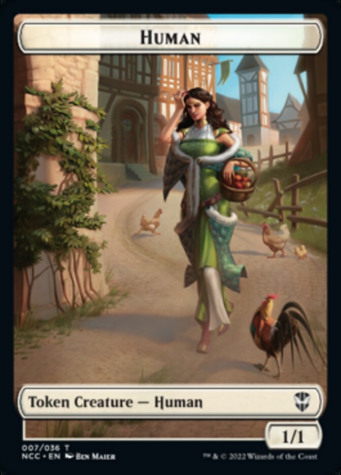 Eldrazi Spawn // Human Double-Sided Token [Streets of New Capenna Commander Tokens] | GrognardGamesBatavia