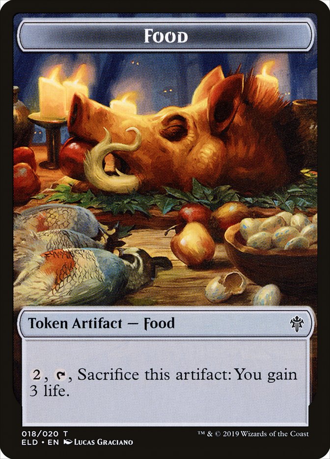 Food Token (018/020) [Throne of Eldraine Tokens] | GrognardGamesBatavia