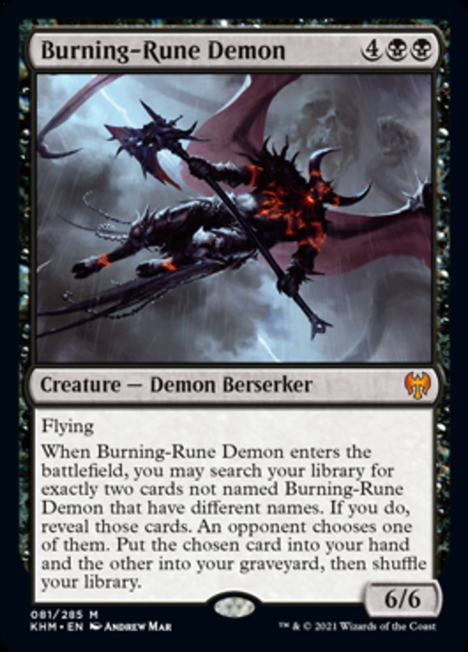 Burning-Rune Demon [Kaldheim] | GrognardGamesBatavia