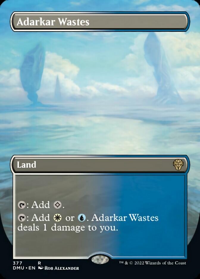 Adarkar Wastes (Borderless Alternate Art) [Dominaria United] | GrognardGamesBatavia