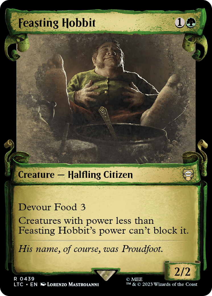 Feasting Hobbit [The Lord of the Rings: Tales of Middle-Earth Commander Showcase Scrolls] | GrognardGamesBatavia