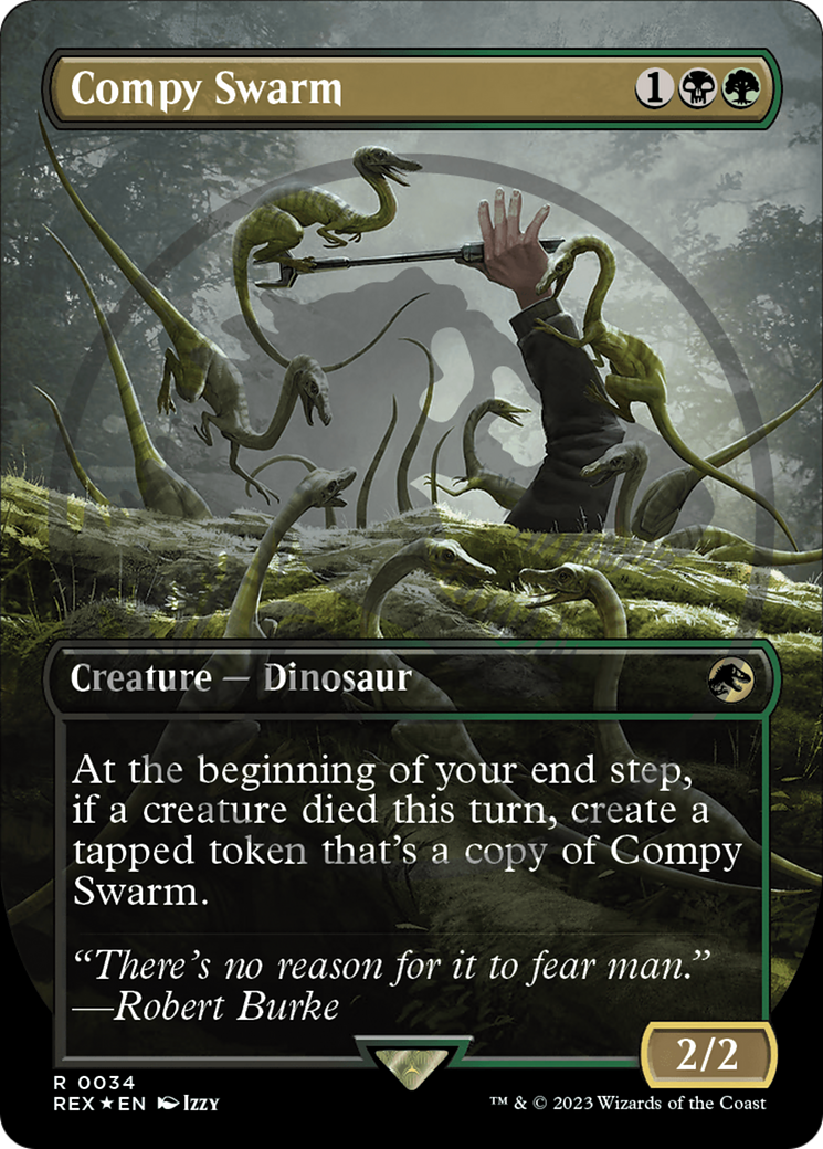 Compy Swarm Emblem (Borderless) [Jurassic World Collection Tokens] | GrognardGamesBatavia