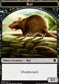 Rat // Cat Double-Sided Token [Commander 2017 Tokens] | GrognardGamesBatavia