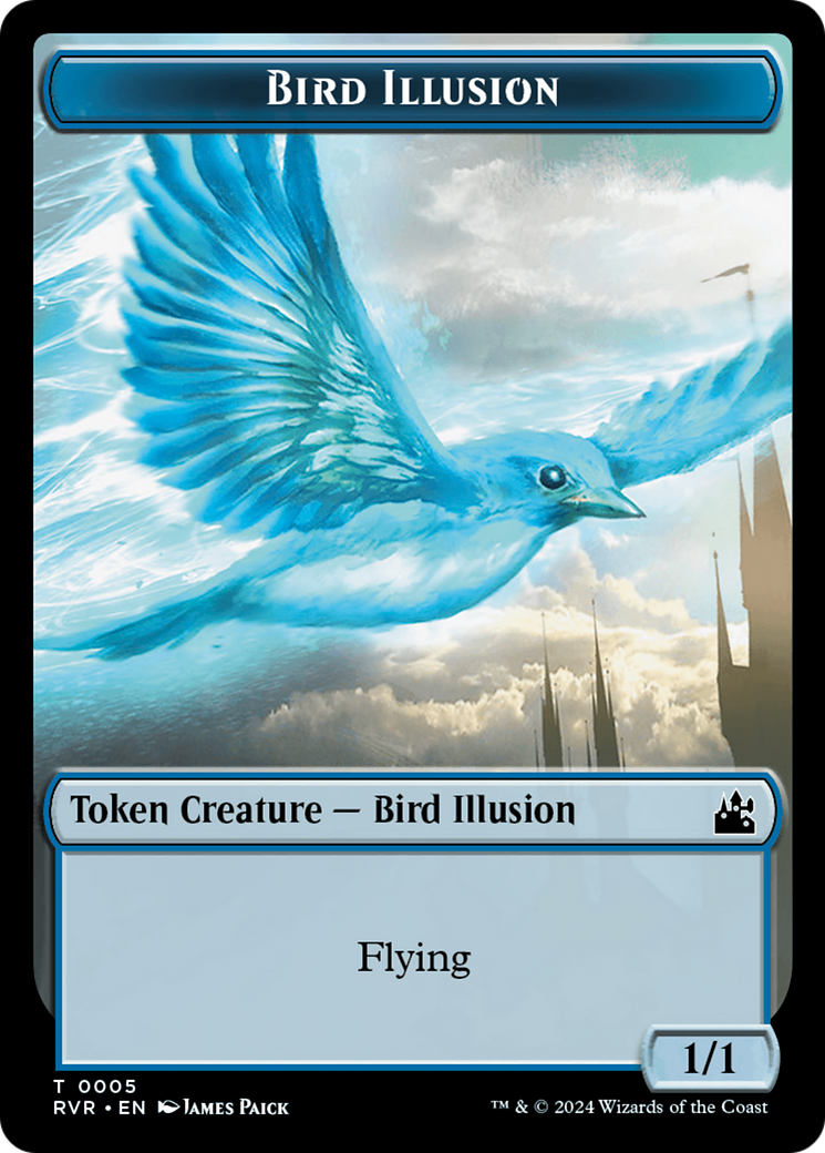 Goblin (0008) // Bird Illusion Double-Sided Token [Ravnica Remastered Tokens] | GrognardGamesBatavia