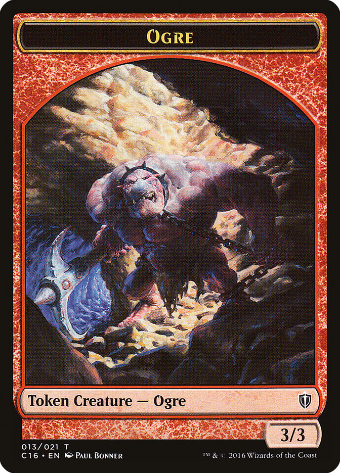 Ogre // Bird (007) Double-Sided Token [Commander 2016 Tokens] | GrognardGamesBatavia