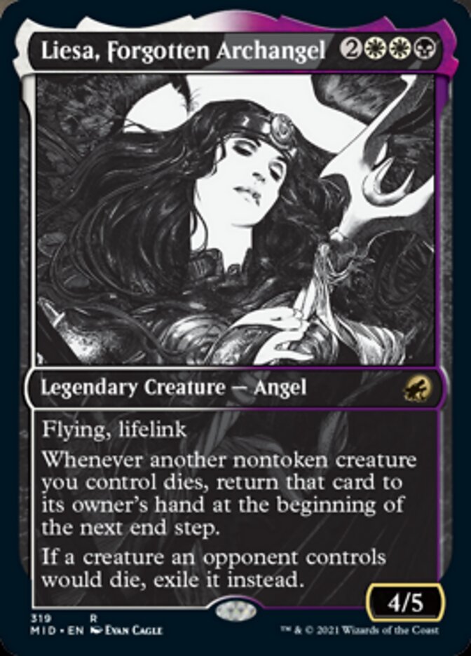 Liesa, Forgotten Archangel (Showcase Eternal Night) [Innistrad: Midnight Hunt] | GrognardGamesBatavia