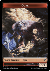 Human // Ogre Double-Sided Token [Murders at Karlov Manor Commander Tokens] | GrognardGamesBatavia