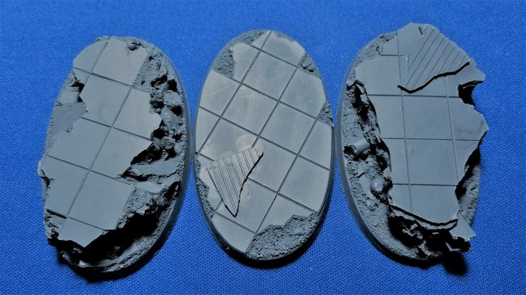 Elrik's Hobbies: City Ruins Base Oval 75 x 46mm | GrognardGamesBatavia