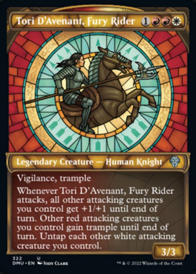 Tori D'Avenant, Fury Rider (Showcase) [Dominaria United] | GrognardGamesBatavia