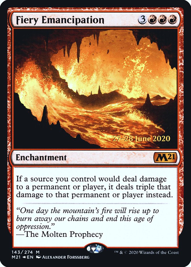 Fiery Emancipation [Core Set 2021 Prerelease Promos] | GrognardGamesBatavia