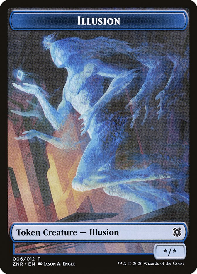 Illusion Token [Zendikar Rising Tokens] | GrognardGamesBatavia