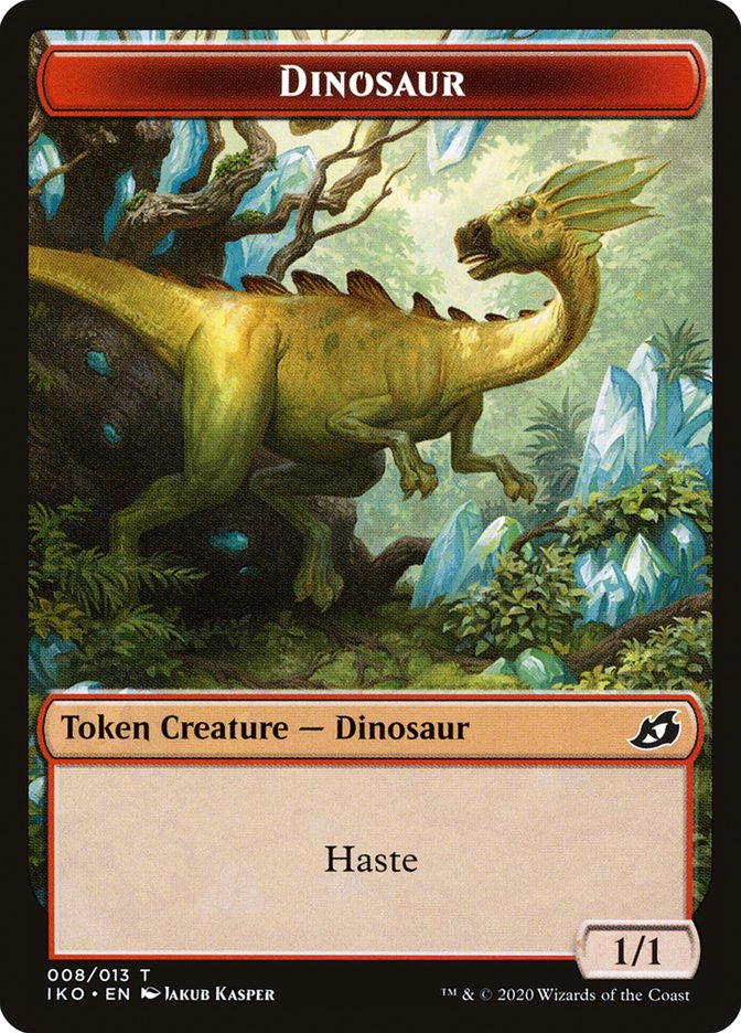 Dinosaur Token [Ikoria: Lair of Behemoths Tokens] | GrognardGamesBatavia