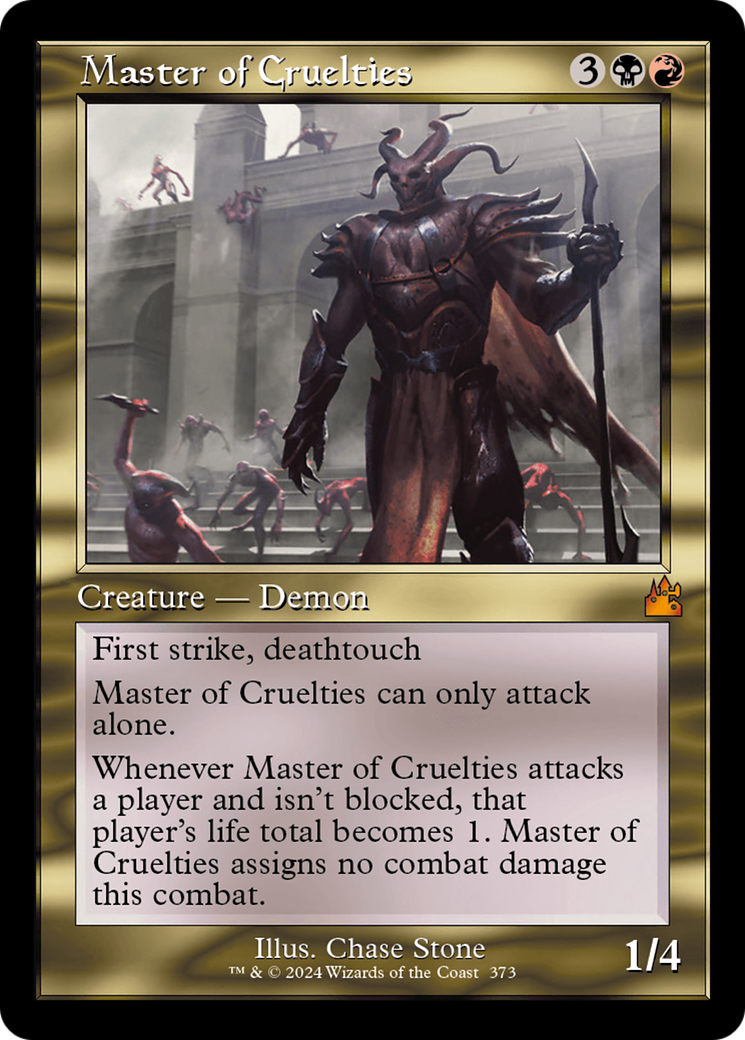 Master of Cruelties (Retro Frame) [Ravnica Remastered] | GrognardGamesBatavia