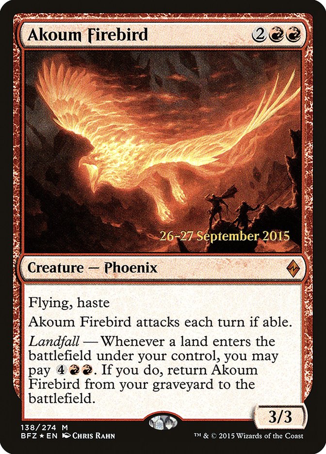 Akoum Firebird [Battle for Zendikar Prerelease Promos] | GrognardGamesBatavia