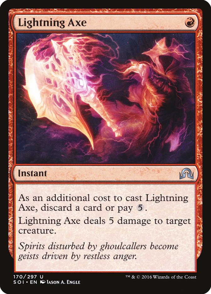 Lightning Axe [Shadows over Innistrad] | GrognardGamesBatavia