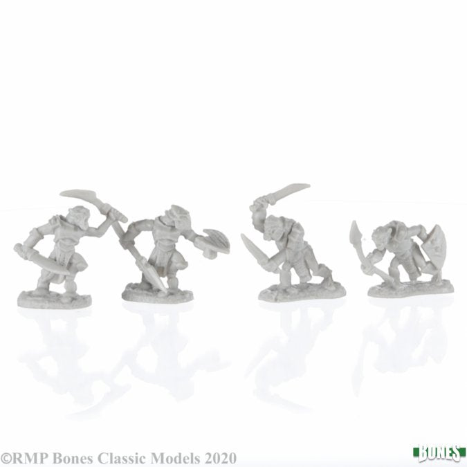 Reaper Bones 77679 Dark Heaven Armored Goblin Warriors [4] | GrognardGamesBatavia