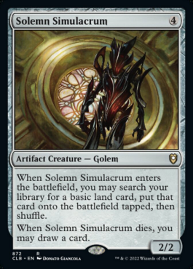 Solemn Simulacrum [Commander Legends: Battle for Baldur's Gate] | GrognardGamesBatavia