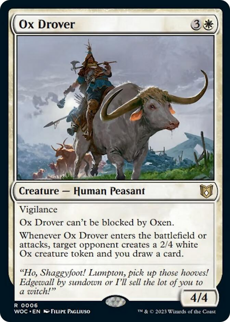 Ox Drover [Wilds of Eldraine Commander] | GrognardGamesBatavia