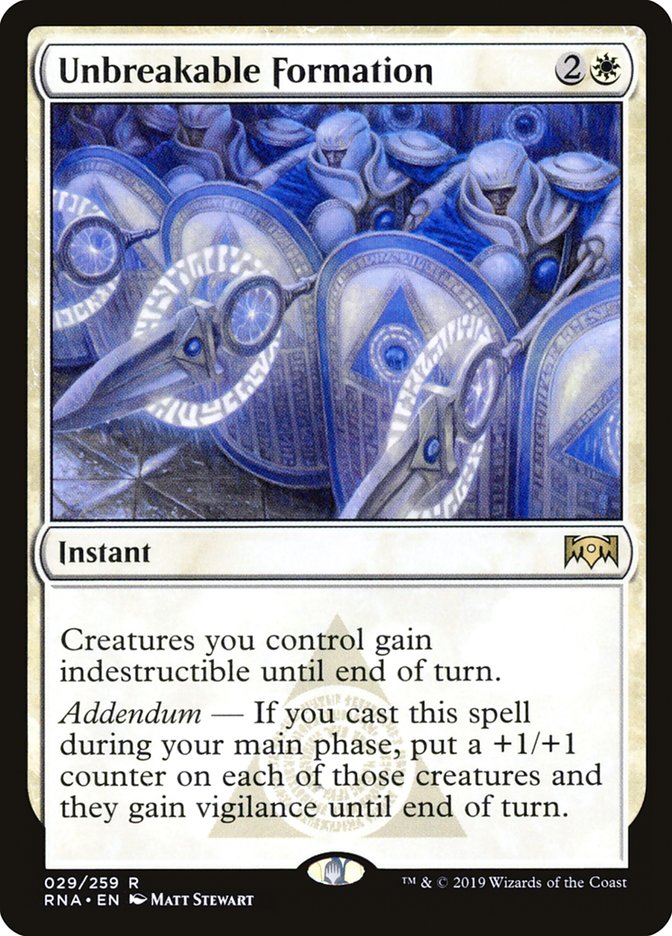 Unbreakable Formation [Ravnica Allegiance] | GrognardGamesBatavia