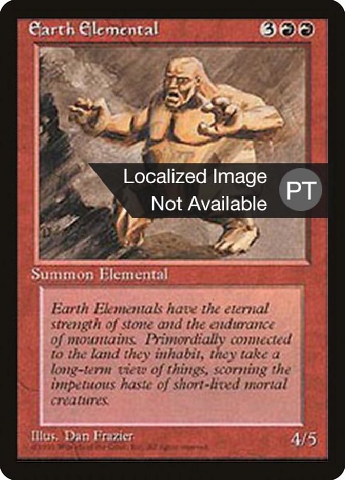 Earth Elemental [Fourth Edition (Foreign Black Border)] | GrognardGamesBatavia