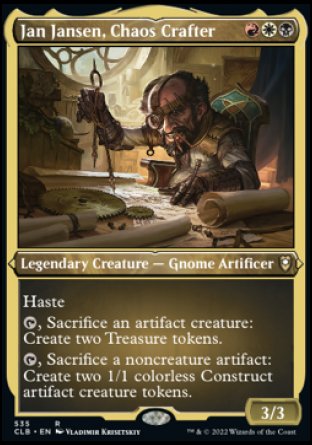 Jan Jansen, Chaos Crafter (Foil Etched) [Commander Legends: Battle for Baldur's Gate] | GrognardGamesBatavia