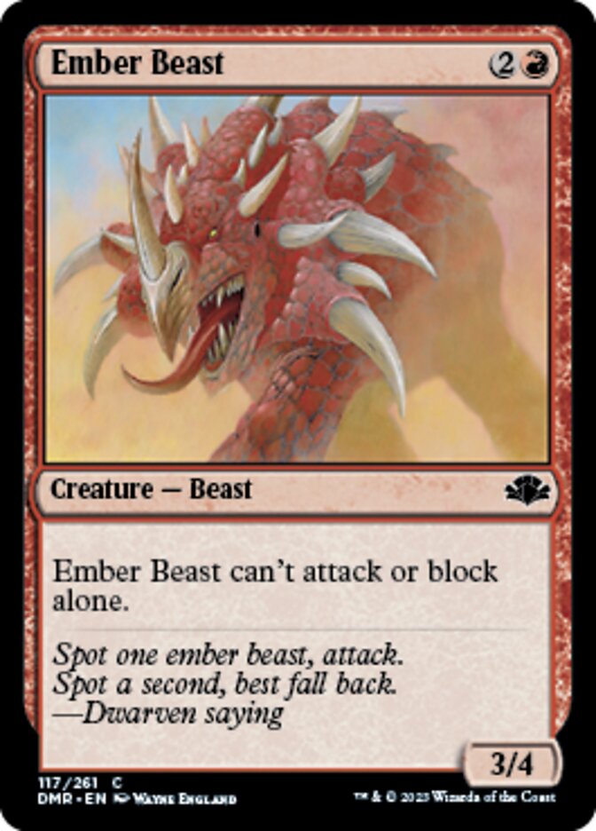 Ember Beast [Dominaria Remastered] | GrognardGamesBatavia