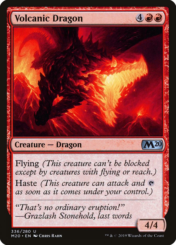 Volcanic Dragon [Core Set 2020] | GrognardGamesBatavia