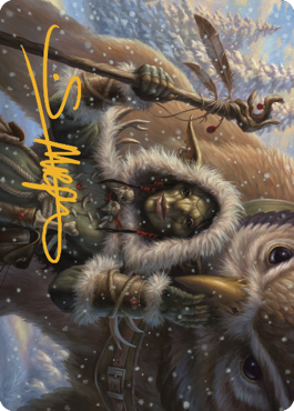 Owlbear Shepherd Art Card (Gold-Stamped Signature) [Commander Legends: Battle for Baldur's Gate Art Series] | GrognardGamesBatavia