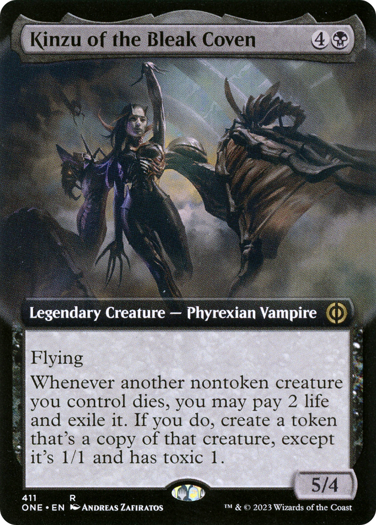 Kinzu of the Bleak Coven (Extended Art) [Phyrexia: All Will Be One] | GrognardGamesBatavia