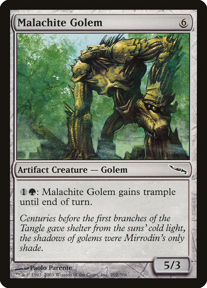 Malachite Golem [Mirrodin] | GrognardGamesBatavia