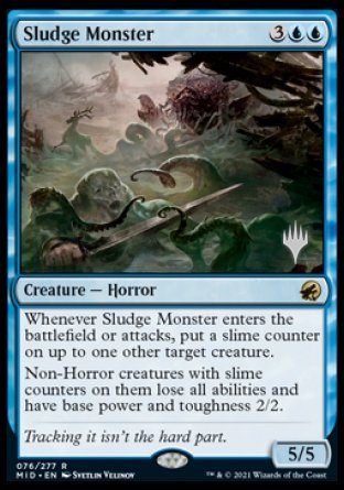 Sludge Monster (Promo Pack) [Innistrad: Midnight Hunt Promos] | GrognardGamesBatavia