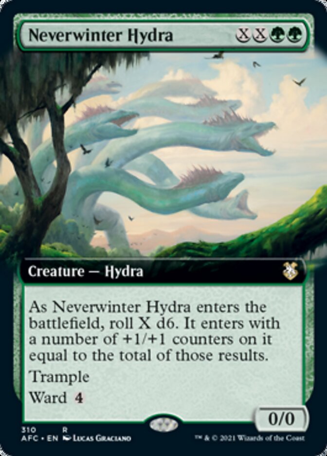 Neverwinter Hydra (Extended Art) [Dungeons & Dragons: Adventures in the Forgotten Realms Commander] | GrognardGamesBatavia