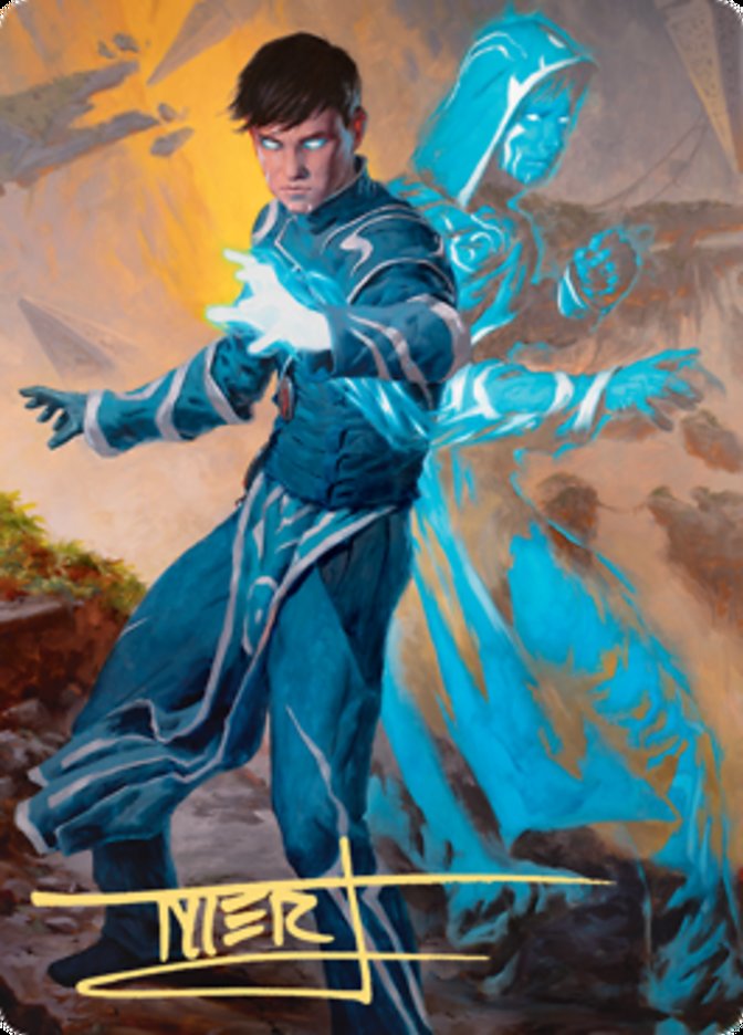 Jace, Mirror Mage 1 Art Card (Gold-Stamped Signature) [Zendikar Rising Art Series] | GrognardGamesBatavia