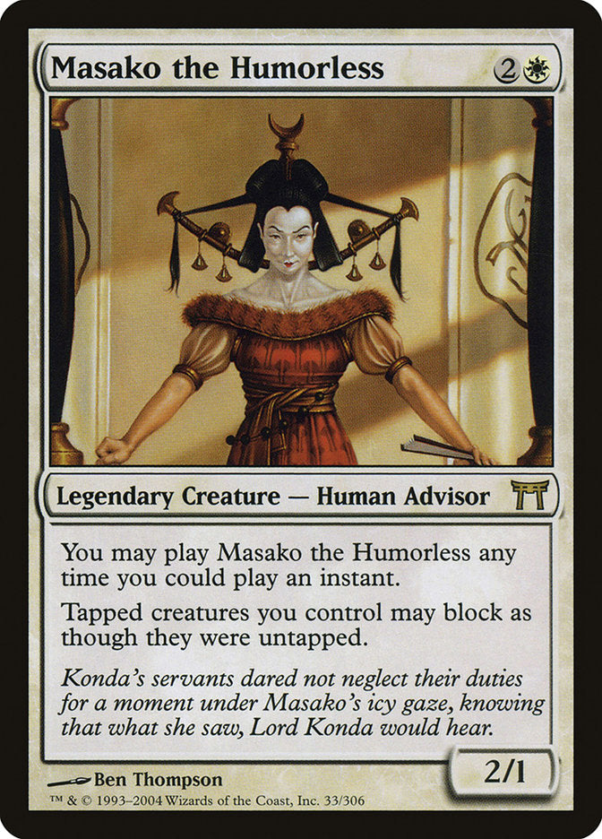 Masako the Humorless [Champions of Kamigawa] | GrognardGamesBatavia