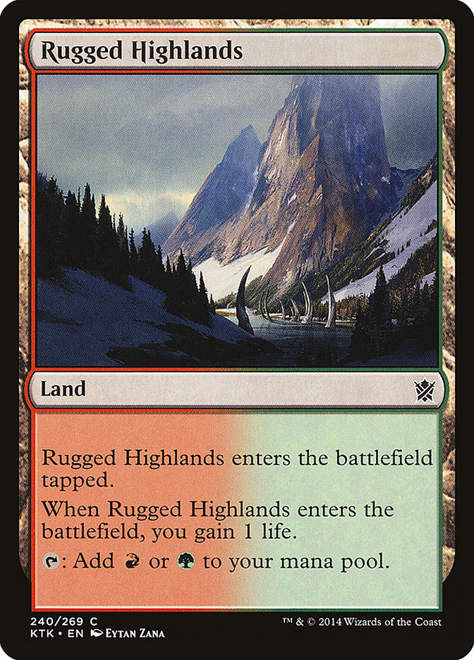 Rugged Highlands [Khans of Tarkir] | GrognardGamesBatavia