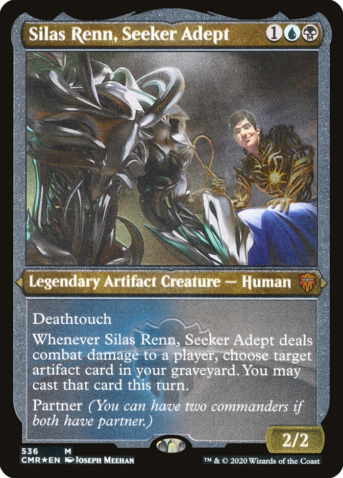 Silas Renn, Seeker Adept (Etched) [Commander Legends] | GrognardGamesBatavia