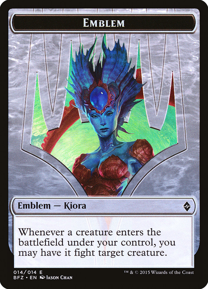 Kiora, Master of the Depths Emblem [Battle for Zendikar Tokens] | GrognardGamesBatavia