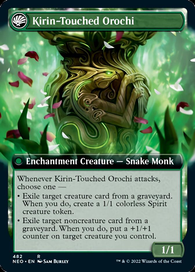 Teachings of the Kirin // Kirin-Touched Orochi (Extended Art) [Kamigawa: Neon Dynasty] | GrognardGamesBatavia