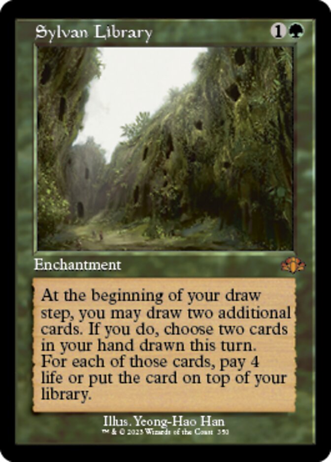 Sylvan Library (Retro) [Dominaria Remastered] | GrognardGamesBatavia