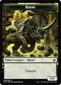 Rhino // Egg Double-Sided Token [Commander 2019 Tokens] | GrognardGamesBatavia