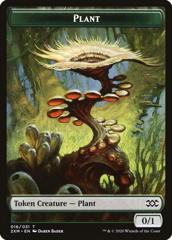 Plant Token [Double Masters Tokens] | GrognardGamesBatavia