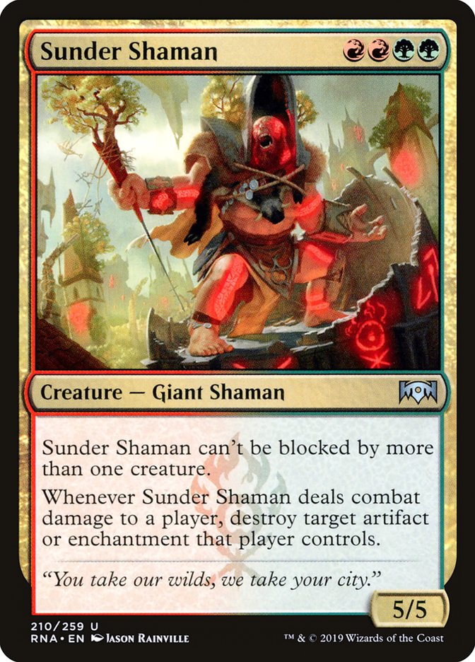 Sunder Shaman [Ravnica Allegiance] | GrognardGamesBatavia